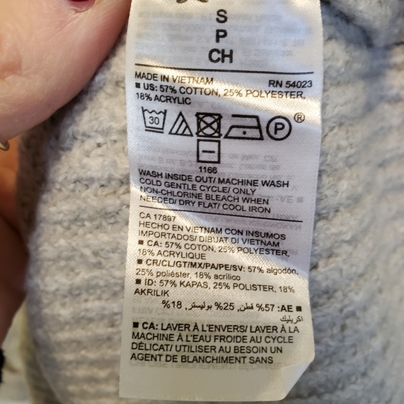 Old Navy Oversized Gray Hoodie Lounge Sweater Tunic Length Size Small - Picture 3 of 7